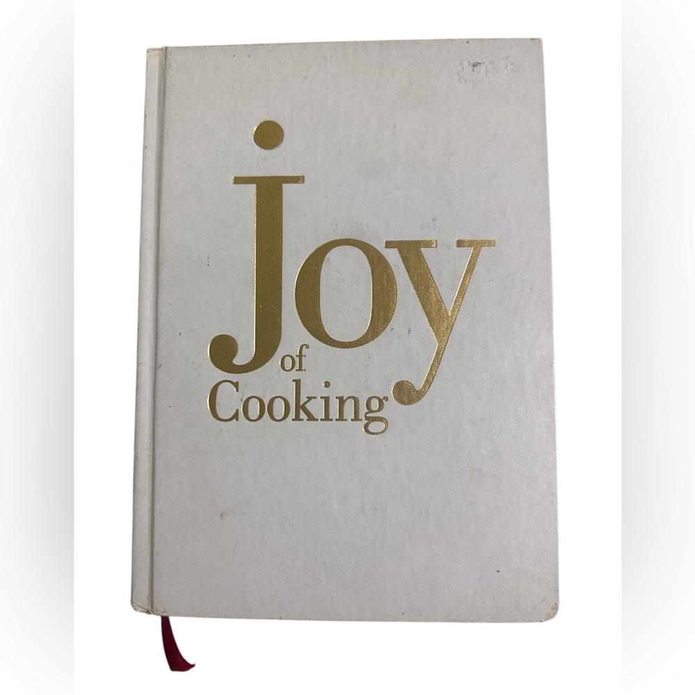 Joy of Cooking White and Gold Cookbook hardcover